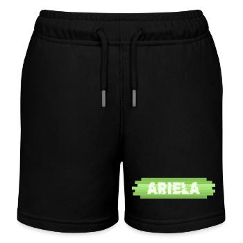Ariela als Geschenkidee - Kinder Organic Joggingshorts Mini Bolter von Stanley/Stella - Schwarz - Vorne