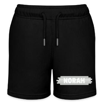 Name Norah - Kinder Organic Joggingshorts Mini Bolter von Stanley/Stella - Schwarz - Vorne