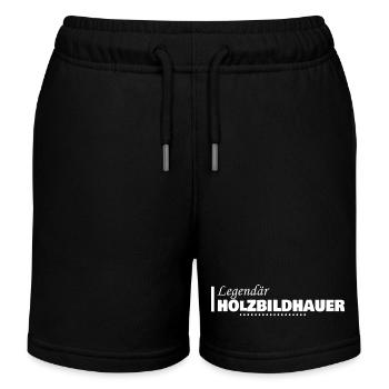 Cadeau pour sculpteur sur bois - Short de jogging enfant bio Stanley/Stella - noir - Devant