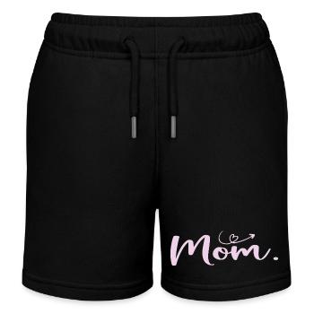 Mother's Day Mom - Women's Day Gift - Kids Organic Sweat Shorts by Stanley/Stella - black - Front
