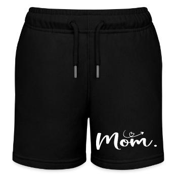 Mother's Day Mom - Women's Day Gift - Kids Organic Sweat Shorts by Stanley/Stella - black - Front