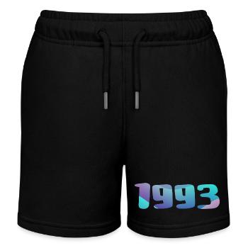Birthday Gift 1993 Vintage 1993 Retro 1993 - Kids Organic Sweat Shorts by Stanley/Stella - black - Front