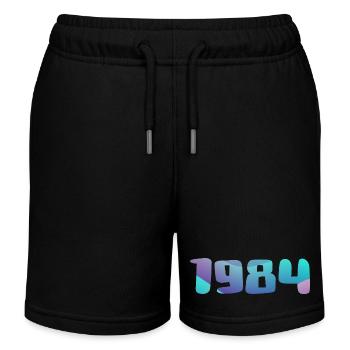 1984 Geburtstagsgeschenk Vintage 1984 Retro 1984 - Kinder Organic Joggingshorts Mini Bolter von Stanley/Stella - Schwarz - Vorne