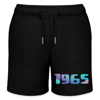 1965 Geburtstagsgeschenk Vintage 1965 Retro 1965 - Kinder Organic Joggingshorts Mini Bolter von Stanley/Stella - Schwarz - Vorne