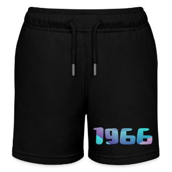 1966 Geburtstagsgeschenk Vintage 1966 Retro 1966 - Kinder Organic Joggingshorts Mini Bolter von Stanley/Stella - Schwarz - Vorne