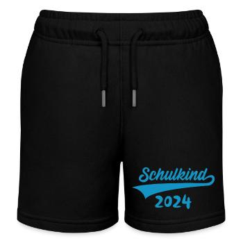 1. KLASSE EINSCHULUNG SCHULKIND 2024 - Kinder Organic Joggingshorts Mini Bolter von Stanley/Stella - Schwarz - Vorne