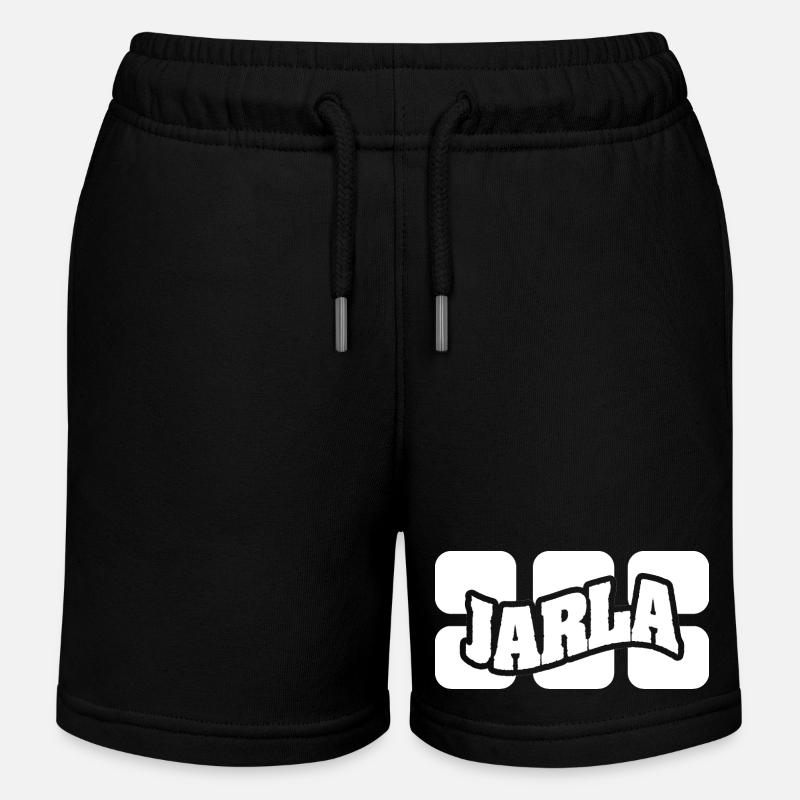 Nom Jarla - Short de jogging enfant bio Stanley/Stella - noir