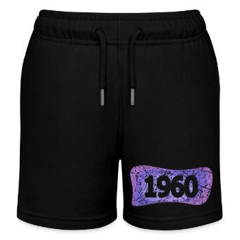 Studenten 1960 - Kinder Organic Joggingshorts Mini Bolter von Stanley/Stella - Schwarz - Vorne