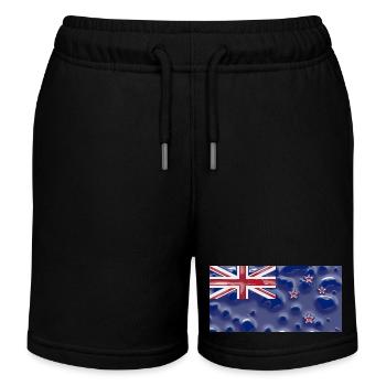 New Zealand New Zealand - Kids Organic Sweat Shorts by Stanley/Stella - black - Front