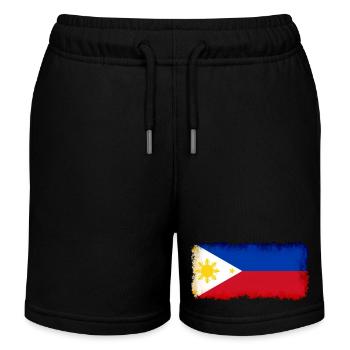 Philippines Philippines - Kids Organic Sweat Shorts by Stanley/Stella - black - Front