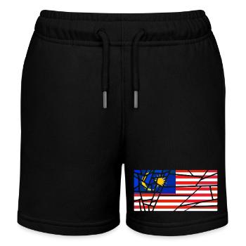 Malaysia as Malaysia - Kids Organic Sweat Shorts by Stanley/Stella - black - Front