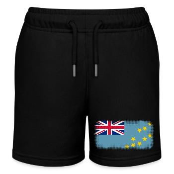 Tuvalu Tuvalu - Kids Organic Sweat Shorts by Stanley/Stella - black - Front
