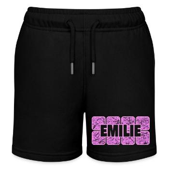 Ehefrau Emilie - Kinder Organic Joggingshorts Mini Bolter von Stanley/Stella - Schwarz - Vorne