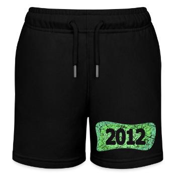 2012 - Kinder Organic Joggingshorts Mini Bolter von Stanley/Stella - Schwarz - Vorne
