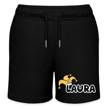 Carnival Laura - Kids Organic Sweat Shorts by Stanley/Stella - black - Front