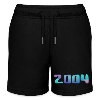 Geburtstagsgeschenk 2004 Jahrgang 2004 Retro 2004 - Kinder Organic Joggingshorts Mini Bolter von Stanley/Stella - Schwarz - Vorne