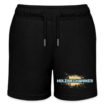 Job Holzmechaniker - Kinder Organic Joggingshorts Mini Bolter von Stanley/Stella - Schwarz - Vorne