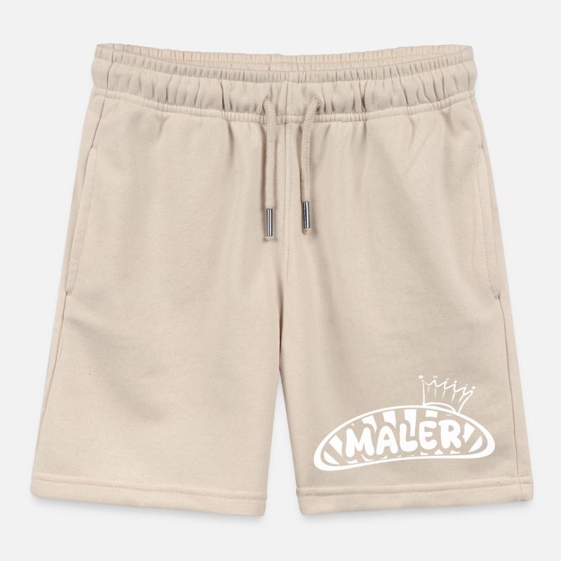 Occupation Painter Kids Organic Sweat Shorts by Stanley/Stella