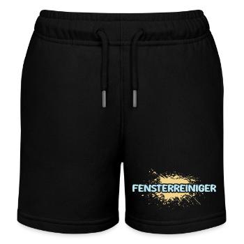 Window cleaner as a job - Kids Organic Sweat Shorts by Stanley/Stella - black - Front