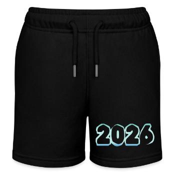 2026 - Kinder Organic Joggingshorts Mini Bolter von Stanley/Stella - Schwarz - Vorne