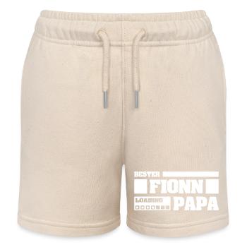 First name Fionn - Kids Organic Sweat Shorts by Stanley/Stella - soft Ecru - Front