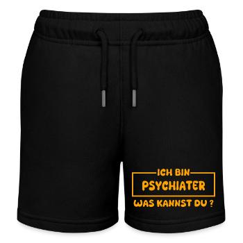 Profession Psychiatrist - Kids Organic Sweat Shorts by Stanley/Stella - black - Front