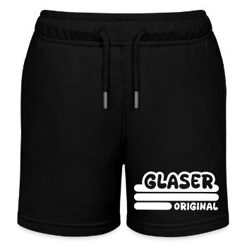 Beruf Glaser - Kinder Organic Joggingshorts Mini Bolter von Stanley/Stella - Schwarz - Vorne
