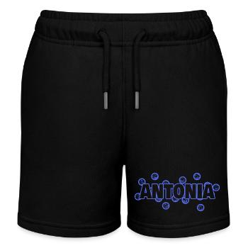 Antonia als Liebe - Kinder Organic Joggingshorts Mini Bolter von Stanley/Stella - Schwarz - Vorne