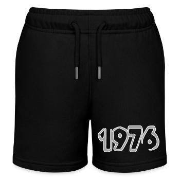 Jahreszahl 1976 - Kinder Organic Joggingshorts Mini Bolter von Stanley/Stella - Schwarz - Vorne
