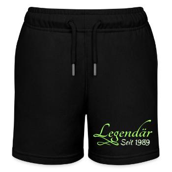 1989 - Kinder Organic Joggingshorts Mini Bolter von Stanley/Stella - Schwarz - Vorne