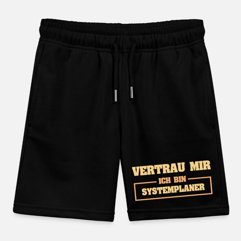 Funny System Planner Kids Organic Sweat Shorts by Stanley/Stella