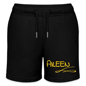 Aileen - Short de jogging enfant bio Stanley/Stella - noir - Devant