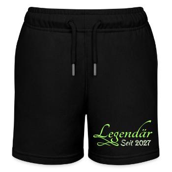 2027 - Kids Organic Sweat Shorts by Stanley/Stella - black - Front
