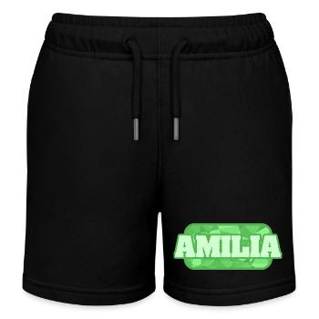 Gesundheit Amilia - Kinder Organic Joggingshorts Mini Bolter von Stanley/Stella - Schwarz - Vorne