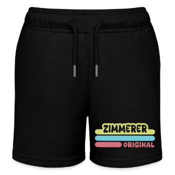 Vorname Zimmerer - Kinder Organic Joggingshorts Mini Bolter von Stanley/Stella - Schwarz - Vorne