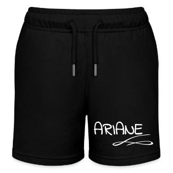 Vorname Ariane - Kinder Organic Joggingshorts Mini Bolter von Stanley/Stella - Schwarz - Vorne