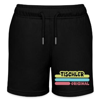 Geschenk für Tischler - Kinder Organic Joggingshorts Mini Bolter von Stanley/Stella - Schwarz - Vorne