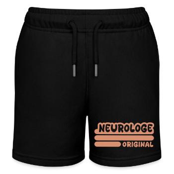 Neurologe - Kinder Organic Joggingshorts Mini Bolter von Stanley/Stella - Schwarz - Vorne