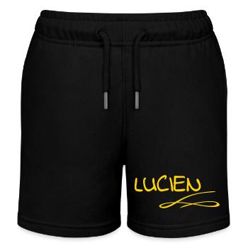 Vorname Lucien - Kinder Organic Joggingshorts Mini Bolter von Stanley/Stella - Schwarz - Vorne