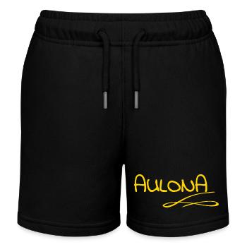 Vorname Aulona - Kinder Organic Joggingshorts Mini Bolter von Stanley/Stella - Schwarz - Vorne