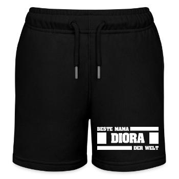 Mère Diora - Short de jogging enfant bio Stanley/Stella - noir - Devant