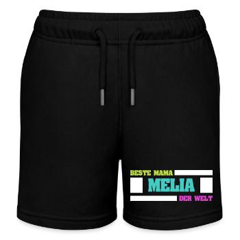 Mère Melia - Short de jogging enfant bio Stanley/Stella - noir - Devant