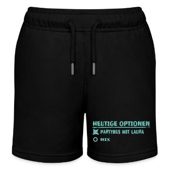 Laura - Short de jogging enfant bio Stanley/Stella - noir - Devant