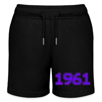 1961 1961 - Kinder Organic Joggingshorts Mini Bolter von Stanley/Stella - Schwarz - Vorne