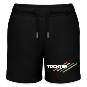 Gift for Daughter - Kids Organic Sweat Shorts by Stanley/Stella - black - Front