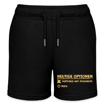 Cadeau pour livreur de pizza - Short de jogging enfant bio Stanley/Stella - noir - Devant