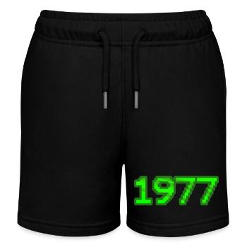 1977 - Kinder Organic Joggingshorts Mini Bolter von Stanley/Stella - Schwarz - Vorne