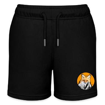 Vixen Fox Élève Visage d’Animal Malin - Short de jogging enfant bio Stanley/Stella - noir - Devant