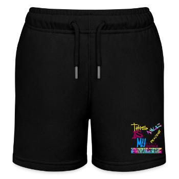 AYLIZ Grafitti two - Kinder Organic Joggingshorts Mini Bolter von Stanley/Stella - Schwarz - Vorne