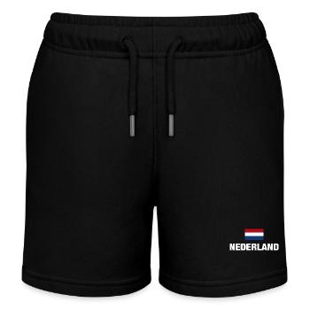 Pays-Bas Pays-Bas Hollande drapeau cadeau - Short de jogging enfant bio Stanley/Stella - noir - Devant